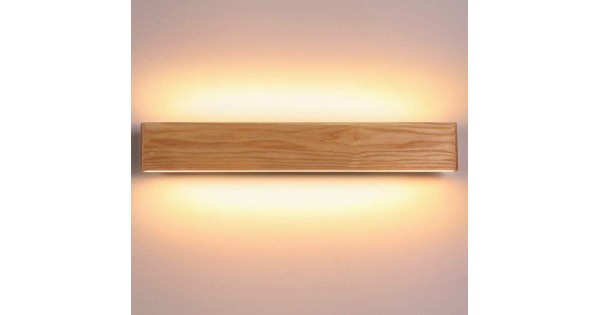 Martll Wandleuchte LED Holz Wandlampe Innen Wandbeleuchtung für