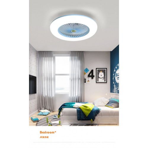 Deckenventilator mit Beleuchtung LED-Licht Einstellbare Windgeschwindigkeit Dimmbar mit Fernbedienung Ohne Batterie 40W*2 Moderne LED-Deckenleuchte für Schlafzimmer Wohnzimmer Esszimmer