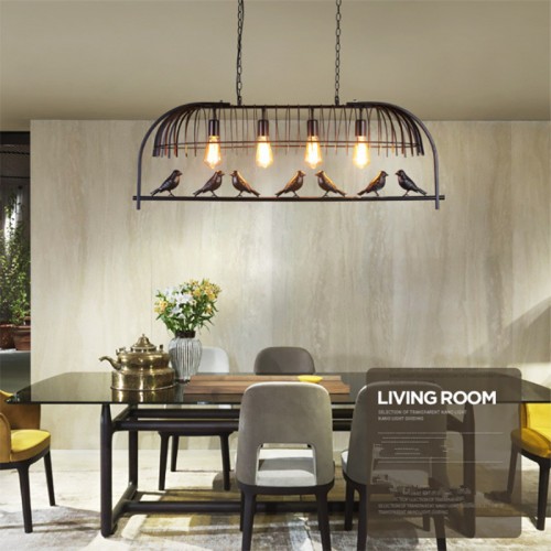 Nordisch modern, Vogelkäfig Restaurant Lichter, kreative und individuelle einfache Bar, Café, Schlafzimmer Studie, Eisen Vogel Kronleuchter