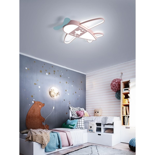 Kinderzimmer Deckenleuchte, LED Augenschutz Schlafzimmer Licht, Jungen kreative Flugzeug Licht, Mädchen Cartoon Zimmer Augenschutz Lampe
