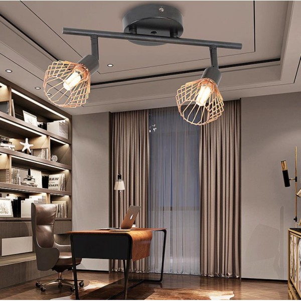 Lightbox LED Deckenstrahler, dimmbar, 3-flammige Retro Deckenleuchte, schwenkbar, G9 Fassung für max. 33 Watt, Metall, Schwarz, Kupfer Lightbox LED Deckenstrahler, dimmbar, 3-flammige Retro Deckenleuchte, schwenkbar, G9 Fassung für max. 33 Watt, Metall, Schwarz, Kupfer