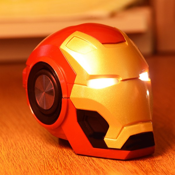 Iron Man Bluetooth Lautsprecher Neues kreatives Geschenk Wireless Smart Radio Bass Card Phone Kleiner Lautsprecher