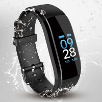 Smart-Armband, Fitness-Tracker, Pulsuhr, wasserdicht, mit Schrittzähler und Schlafmonitor
