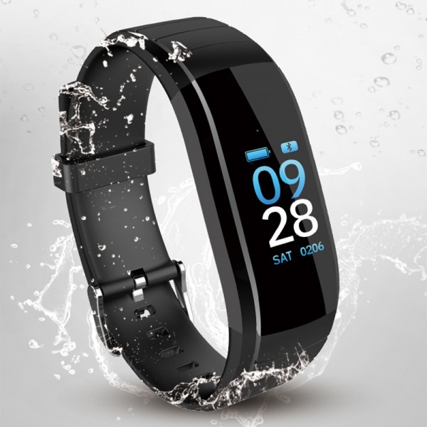 Smart-Armband, Fitness-Tracker, Pulsuhr, wasserdicht, mit Schrittzähler und Schlafmonitor