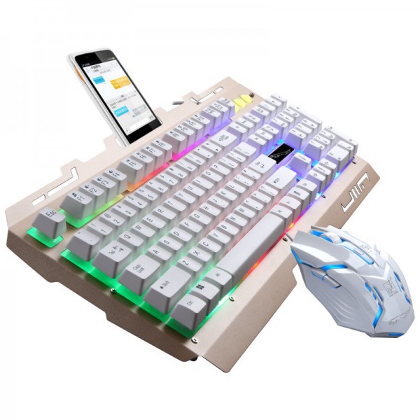 Jagen Leopard G700 Tastatur Maus Kabelgebundenes USB-Set Beleuchtungssuspension Mechanischer Griff Spiel Tastatur-Suite Jagen Leopard G700 Tastatur Maus Kabelgebundenes USB-Set Beleuchtungssuspension Mechanischer Griff Spiel Tastatur-Suite