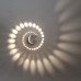 LED Runde Wandleuchte Flurlampe Spirallicht 3W Wandlampe Sonne Streulichtdesign