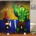 3D Waterproof Superhero Hulk und Spiderman Badezimmer Duschvorhang 3D Waterproof Superhero Hulk und Spiderman Badezimmer Duschvorhang