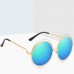 Metall Rand Rahmen Damen Frau Mode Sonnebrille Gespiegelte Linse Women Sunglasses