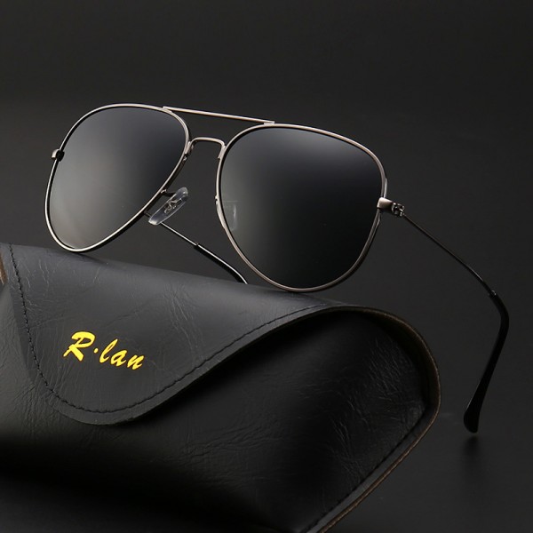 Mode Metallrahmen Verspiegelt Linse Herren Damen Sonnenbrille Aviator Sonnenbrille