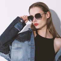 Mode Sonnenbrille irregulär Sonne Brille Frau Sonnenbrille