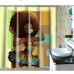 3D Digitaldruck Polyester Duschvorhänge Anti-Schimmel Wasserdicht Mildewproof Badvorhang mit 12 Stück C-Haken für Badzimmer 