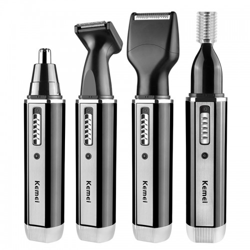 Nasenhaarschneider,4 in 1 Wiederaufladbarer Nasenhaartrimmer Nasen Trimmer,Nase Ohr/Bart Trimmer/Koteletten Trimmer/Augenbrauen Trimmer wasserabweisendem Edelstahl Haartrimmer