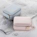 Schmuckkasten,  Kleine Schmuckkasten aus Kunstleder mit Reißverschlüssen, Eingebauter Spiegel für Damen- und Mädchenringe, Ohrringe, Aufbewahrungsbox für Halsketten Organizer Schmuck