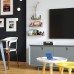 Wandregal Schweberegal Hängeregal U-Form Wandboard 3er Set, Ideal für Wohnzimmer Schlafzimmer Flur Badezimmer, Länge 43/33/23cm