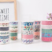 Rollen Washi Masking Tape Set, dekoratives Klebeband zum Basteln, verschönern Bullet Journals, Planer