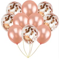 60 Stück 12 Zoll Rose Gold Konfetti Ballon Premium Latex Glitter Ballons für Hochzeit und Geburtstag,Graduierung,Vorschlag, Weihnachten, Brautgeschenke, Baby-Duschen, Valentinstag.