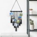 hängende Foto-Display Makramee Wandbehang Bilder Veranstalter Home Decor, mit 25 Holz-Clips