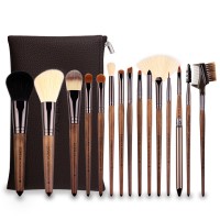 ZOREYA 15pcs Makeup Bürsten Satz Rosegold Brush Set Pinselset Kosmetik Verfassungs Pinsels Lidschatten Gesichtspinsel Komplett Eye Kit Gesicht Set + Tasche