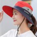 Frauen Outdoor UV-Schutz faltbare Mesh Wide Brim Beach Fishing Hat