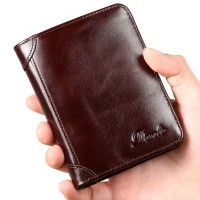 Dante Herren Bifold Vintage Top Grain Leder Slim Wallet