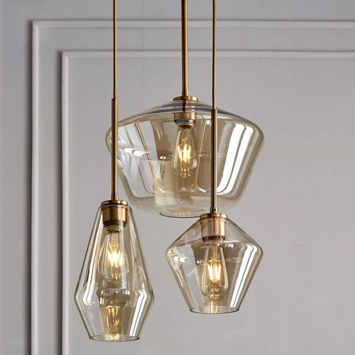 Nordic Restaurant Glas Kronleuchter Bar kreative Café moderne minimalistische Schlafzimmer Nachttischlampe