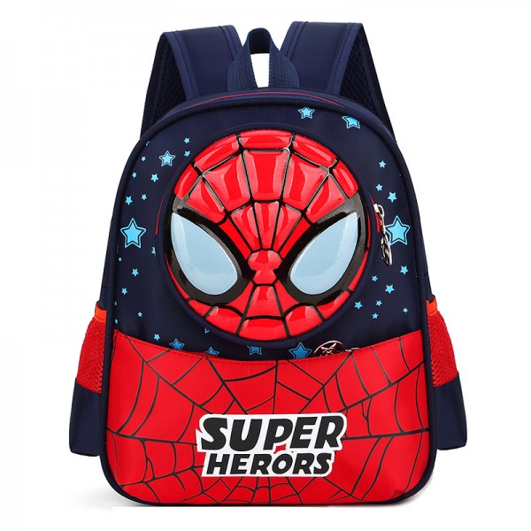 Cartoon-Schultasche für Kinder, Kindergarten, Firstschutz und atmungsaktiver Rucksack, niedlicher Rucksack für Kinder