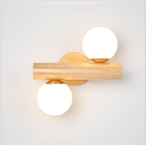 Neue chinesische Wandleuchte Nachttisch einfache Holz schwarz Nussbaum Wandleuchte Retro Treppe Gang Wand Massivholz Wandleuchte