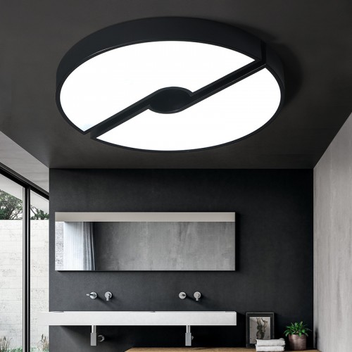 Einfache moderne Persönlichkeit Schlafzimmerlampe kreative Studie Modekunst nordische Raumlampen runde LED-Deckenlampe