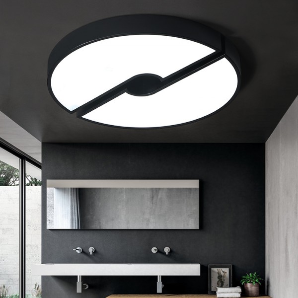 Einfache moderne Persönlichkeit Schlafzimmerlampe kreative Studie Modekunst nordische Raumlampen runde LED-Deckenlampe Einfache moderne Persönlichkeit Schlafzimmerlampe kreative Studie Modekunst nordische Raumlampen runde LED-Deckenlampe