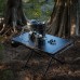 Outdoor-Campingtisch, klappbar, tragbarer Picknicktisch, Grilltisch aus Stahl, Retro-japanischer Campingtisch