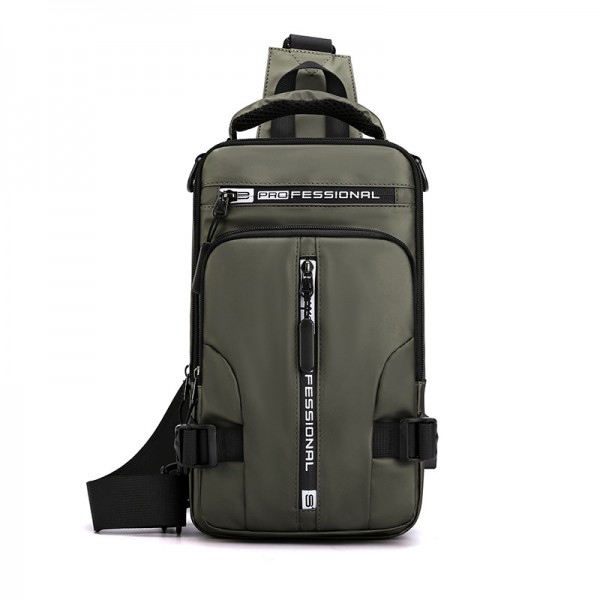 Multifunktionale Brusttasche für Herren, modisch, lässig, Schultertasche, wasserdicht, Raumtuch, kleiner Rucksack