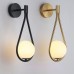 Nordic led wandleuchte postmodernen einfache glas wohnzimmer gang korridor balkon kreative treppe schlafzimmer nachttischlampe