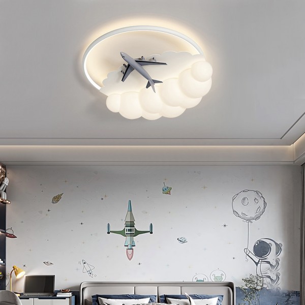 Augenschutz Kinderzimmer Deckenlampe Vollspektrum Schlafzimmerlampe einfache Deckenlampe im cremefarbenen Stil