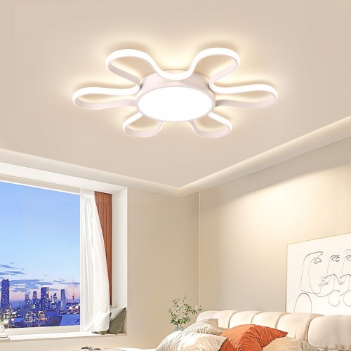 Nordic LED Schlafzimmer Deckenleuchte moderne minimalistische Blütenblatt Zimmer Hauptschlafzimmer Arbeitszimmer Deckenleuchte