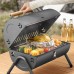 Tragbarer Kaminofen, Familienessen, Grillofen, Holzkohlegrill, Outdoor-Holzkohleofen, amerikanischer Schmorofen