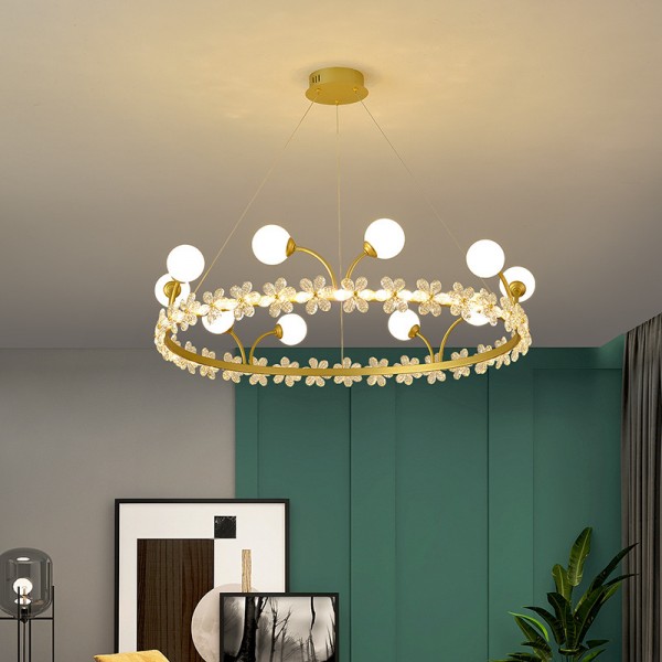 Wohnzimmer-Kronleuchter, einfache moderne Atmosphäre, Zuhause, LED, kreative Persönlichkeit, Restaurant, Ring, Halle, Deckenleuchte