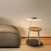 Kreative Schlafzimmer-Stehlampe, kabellose Lade-Stehlampe, Wohnzimmer-Sofa-Tischlampe, Atmosphärenlampe, Holzkunst, minimalistische vertikale Schlafzimmer-Nachttischlampe, integriert