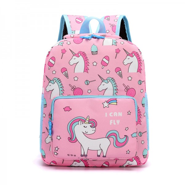 Süße Einhorn Kinder Schultasche Kindergarten Herren und Damen Babyrucksack Reise Kinderrucksack