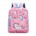 Süße Einhorn Kinder Schultasche Kindergarten Herren und Damen Babyrucksack Reise Kinderrucksack