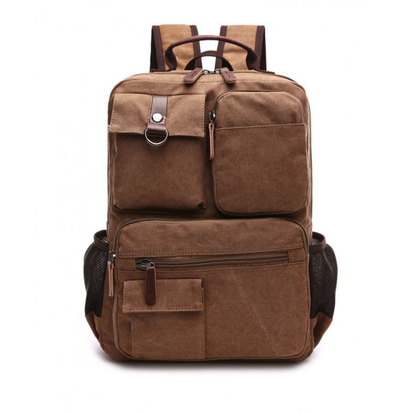 Koreanische Version der Männer der Flut College- und Highschool-Studenten Leinwand Freizeittasche Computer Rucksack Reisetasche