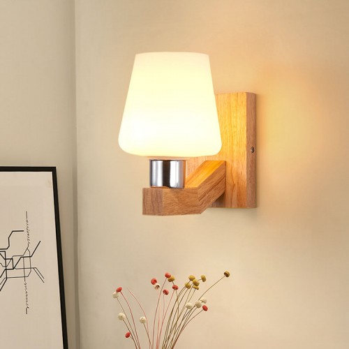 Nordic log wandleuchte led schlafzimmer lampe nachttisch wandleuchte persönlichkeit kreative hotel innenwandleuchte nach hause