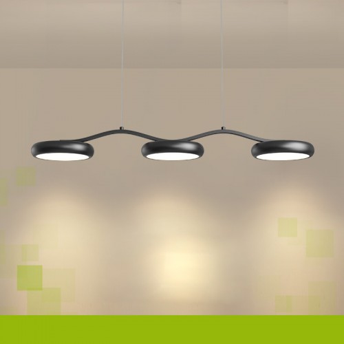 Restaurant-Kronleuchter, moderner einfacher dreiköpfiger Augenschutz, Esstisch, Bar-Kronleuchter