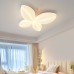 Warme Wohnzimmer-Augenschutzlampe, Kinderzimmer, kreative Schmetterlingslampe, Mädchenzimmer-Deckenlampe