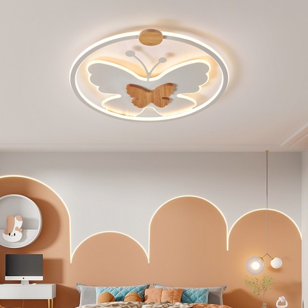 Kinderzimmer Wolke Deckenlampe Log Cartoon Schmetterling Lampe Augenschutz Prinzessin Zimmerlampe
