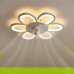 Ventilatorlampe, moderne, minimalistische Schlafzimmerlampe, kreatives Zuhause, ultradünne, geräuschlose Deckenventilatorlampe, Deckenlampe