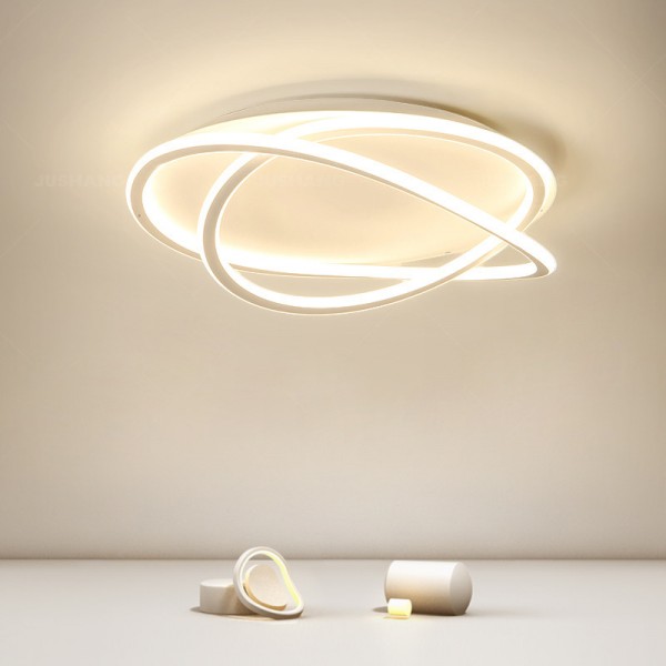 Vollspektrum minimalistische Schlafzimmerlampe, Hauptschlafzimmer, kreative Zimmerdeckenlampe, nordische Esszimmerlampe, cremefarbene Stillampe