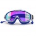 Galvanik bunte Schwimmbrille mit großem Rahmen HD wasserdichte Antibeschlag-Schwimmbrille Unisex-Schwimmbrille