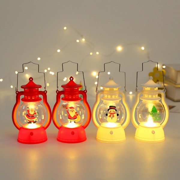 Weihnachtsschmuck Kinder Heiligabend Kindergarten Geschenk tragbares Nachtlicht Fensterdeko Anhänger