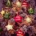 Weihnachtskugel Licht Schneeflocke fünfzackiger Stern Spiegel Deko Lampe Galvanik Sterndeko Weihnachten