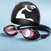 Anti-Fog-Brille Anti-Ultraviolett-Schwimmbrille Erwachsene Kinder Männer und Frauen Schwimmbrille Schwimmkappen-Set